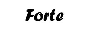 Lettertype Forte