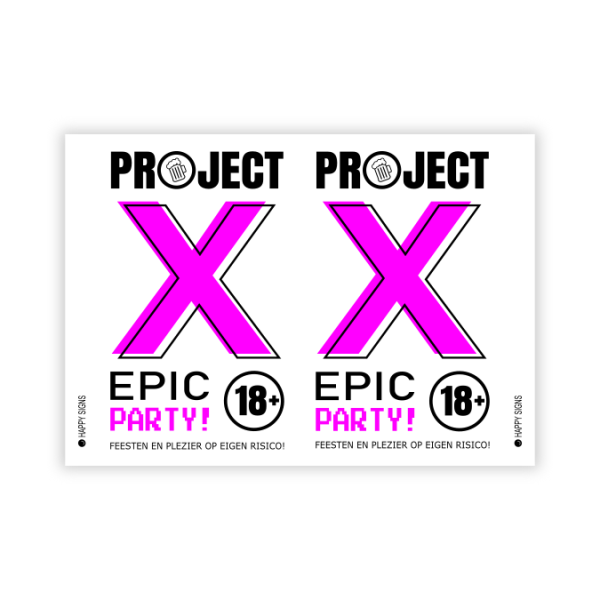 Raambord verjaardag | 18 jaar - Project X - Afbeelding 3